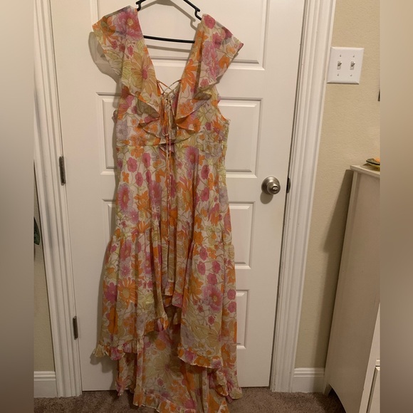 A11- 2x forever 21 chiffon dress high low - Picture 10 of 10